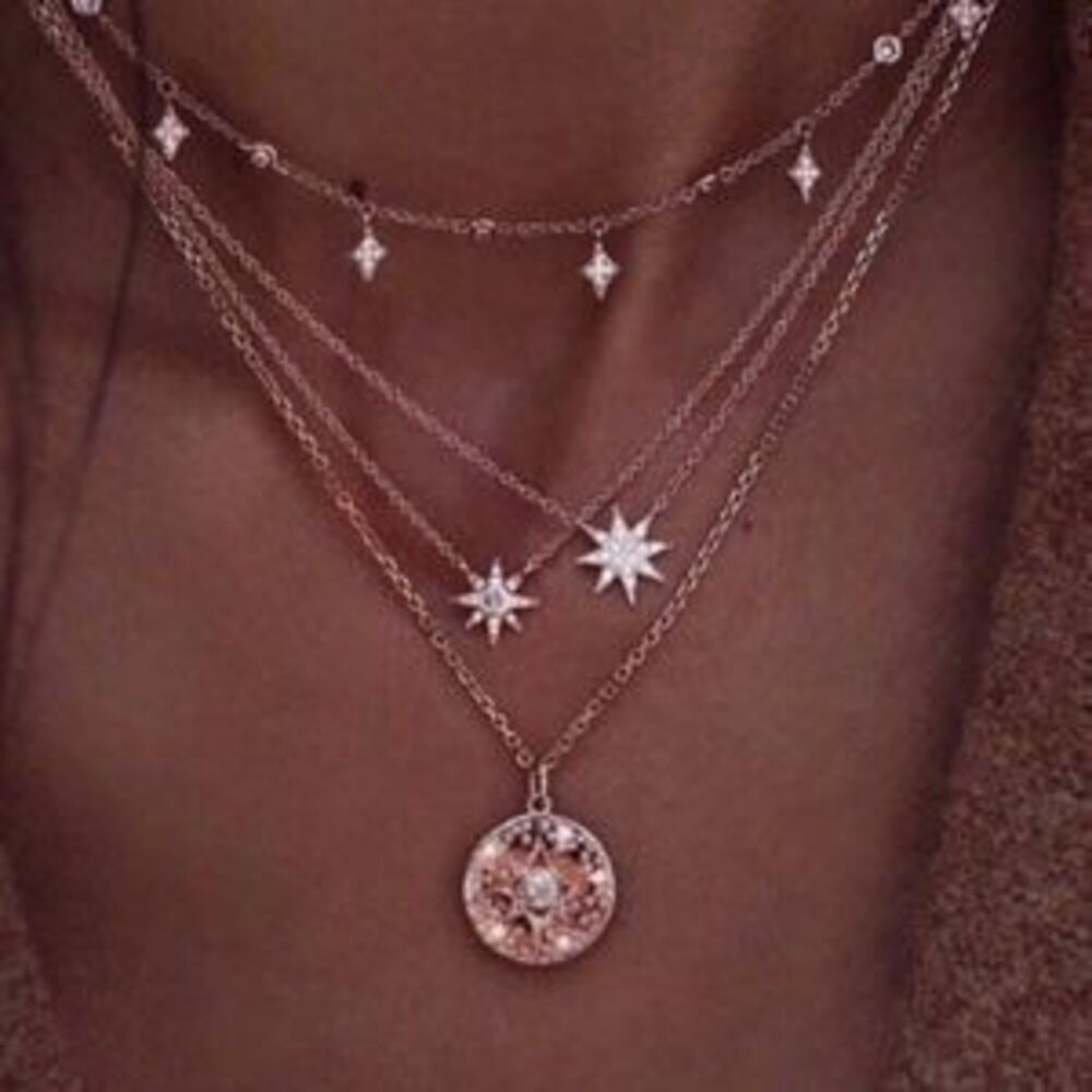 Boho Chic Stars Multilayer Necklace